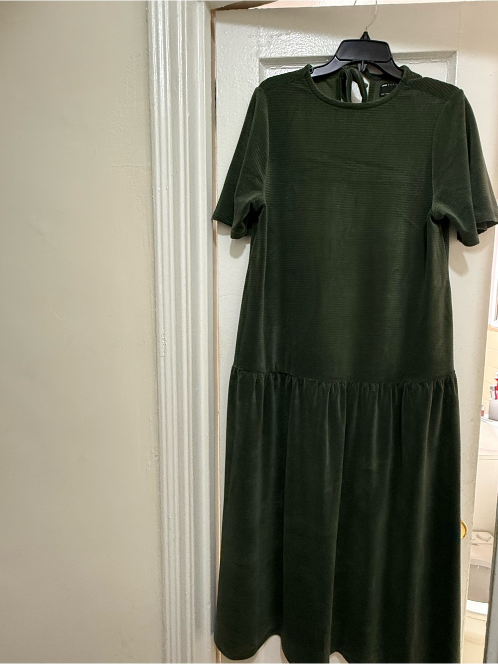 ASOS Olive Green drop waist Dress